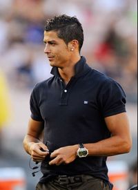 Sexy black polo Cristiano Ronaldo