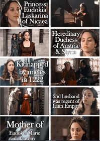 Byzantine Imperial Family & House of Babenberg: Princess Eudokia Laskarina of Nicaea