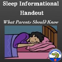 Sleep - Informational Handout for Parents. Back to school handout for the beginning of the year or use to send home before standardized testing. You can also send it home anytime you see kids struggling with staying awake in class, especially around the holidays. What parents should know about makin...