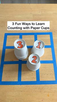 Have some paper cups at home? Try these 3 easy and hands on counting activities with paper cups! ⭐️ Recommended for 2 to 6yo. 👉🏻 For 2yo, use numbers 1 to 5 only. 👉🏻 For 3yo, use numbers 1 to 10. 👉🏻 For 4yo and up, use bigger numbers 11 to 20 or try skip counting by 2, 5 or 10 if they are up for the challenge!
