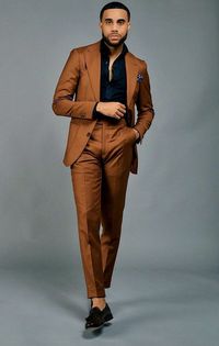 A 2 pieces suit ( blazer and pants) carefully made with the best quality materials in a unique way to fit the wearer perfectly. to get this in custom made. please provide the following measurements chest shoulder sleeve length suit length biceps neck top waist trouser waist thigh/lap ankle inseam trouser length and height. feel free to start a conversation with us. thanks so much, you are blessed. do have a pleasurable shopping
