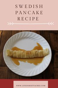 This is a delicious alternative for breakfast. A thin, fluffy pancake, similar to a crepe that can be filled with many different toppings. Make yours savory or sweet. #easybreakfast #different # #eggs #family #food #recipes #breakfast #quick