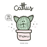 🐈 + 🌵 = C A T T U S 😻(Para los que amamos los gatos y cactus 😂)...#trutrutru #cattus #cat #catsofinstagram #catstagram #cacticacti #cactilover #cactus #plants #meow #sketch #draw # dibujolibre #catstagram #dibujo #drawofday