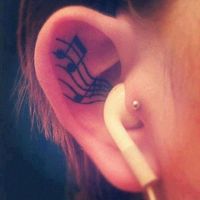 21 fotos de tatuagens na orelha