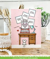 Lawn Fawn Intro: You're Just My Type, Love Poems, Reveal Wheel Square Window Add-On and Reveal Wheel Templates: Square - Lawn Fawn