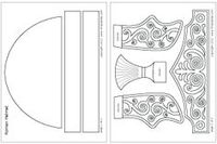 Ready-to-color Roman Imperial helmet template