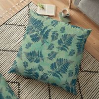 "Modern Fern Pattern Design" Floor Pillow for Sale by NancyMerkle | Redbubble
