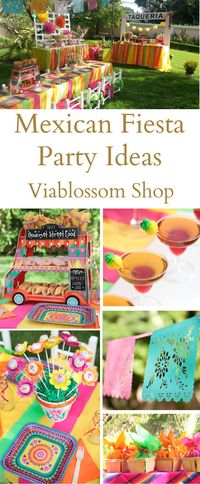 Mexican Fiesta Party Ideas on the Via Blossom Blog. blog.viablossom.com