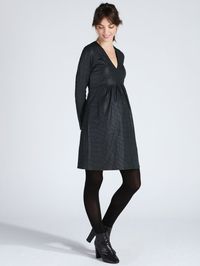 Robe de grossesse habillée carbone irisée PAULA JANZ - Photo