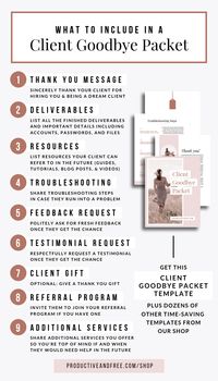 How to Stand Out Using a Client Goodbye Packet — Productive and Free