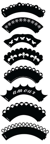 Des cupcakes wrappers ~ KLDezign les SVG