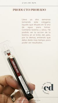 Aunque el colágeno lo produce nuestro cuerpo, es necesario que se vayan introduciendo suplementos para regeneración. Lee mi opinión hasta el momento!