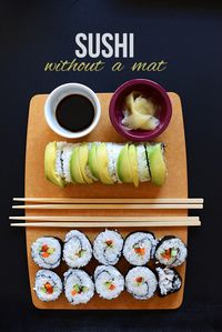 Quick and Easy sushi without a Mat | minimalistbaker.com #vegan #glutenfree