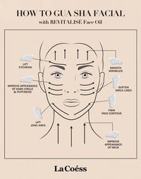 How To Gua Sha Facial? Infographic about Gua Sha tutorial #skincare #selfcare #facial #naturalbeauty #naturalskincare #holistic