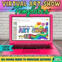 Virtual Art Gallery Templates | Art Lessons byGlitter Meets Glue