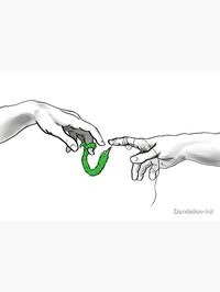 "Creation of Worm on a String (Green)" Mask by Dandelion-Ink #advertisement , #ADVERTISEMENT, #String, #Worm, #Creation, #Green