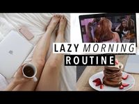 Lazy morning routine + Easy healthy pancake recipe! - YouTube