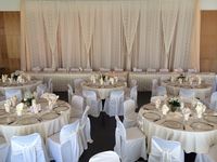 Ivory Elegance #vintage #pearls #lace #twinklelights #petal #petalrunner #ivory #wedding #wedding reception #lethbridgeeventrentals #lethbridgeevents #decor #catering #elegant #backdrop #table