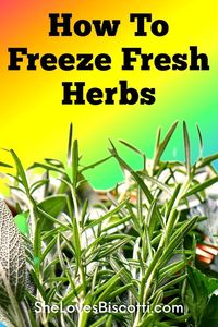Don't let your fresh herbs go to waste! Learn how to freeze them for later use in your favorite recipes. This is a great way to preserve them so you can enjoy their flavor all year long. Economical and convenient.