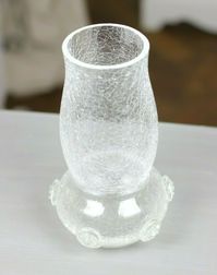 Vase Craquele Eisglas Bayrischer Wald Beerennuppen Vintage 50er 60er