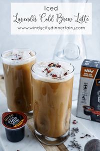 Forget standing in those coffee shops lines and make your favorite cold brew lattes right at home! My smooth Iced Lavender Cold Brew Latte is the perfect drink to start your day!