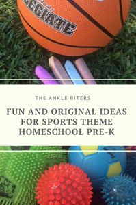 It was Sports Week for us at the All Topics School this week! We played so many sports and incorporated sports into a good majority of our Preschool/Kindergarten learning. This unit got the kids outside and running around as well! #Homeschoolpreschool #homeschoolprek #sportstheme #sportslearning #homeschool #getkidsoutside #theanklebiters #theanklebitersblog