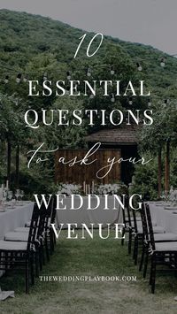 So this wedding venue you found looks even more amazing in person and you’ve just been told it’s available for your preferred date! You can already see yourselves mingling by the bar and carving… More