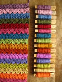 Attic 24 Cosy Granny Stripe Blanket Colors