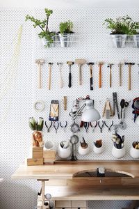 Pegboard to keep tools organized!