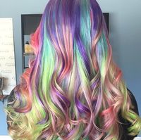 10 "Sand Art" Hair Color Looks That Will Make You Join Team Unicorn: The rainbow hair trend shows no sign of slowing down anytime soon — especially not with this latest take on the look.