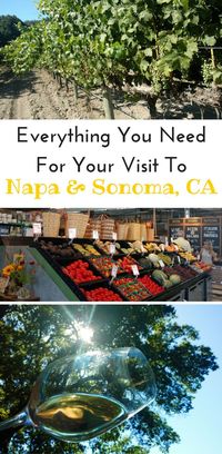Everything you need to know for your next trip to California Wine Country. What to do, where to stay, places to eat, and must visit wineries in Napa and Sonoma.