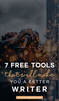 Sharing 7 free writing tools that will make you a better and more productive writer. #writingtools #bloggingtools #freebloggingresources #bloggingtips via @tiffany_griffin
