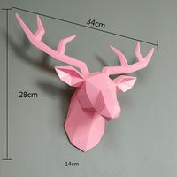 Product Description Deer head statue size: 34x28x14 cmDeer head statue coat hanger size: 17x16.5 cm, as same as picturesMaterial: ResinPackage weight: 0.88 kgCoat hanger package weight: 0.25 kgInstallation: hang it on the wall, with the nail and hookFunction: home / office ,living room wall decoration and bedroom decor