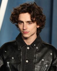 #timothéechalamet in #leatherjacketoutfit at the #oscars