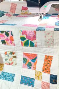 It’s time to grab the BERNINA Walking Foot #50 and get ready to explore directional quilting in part 5 of the Stay Gold Quilt Along! Join in on the blog at weallsew.com.