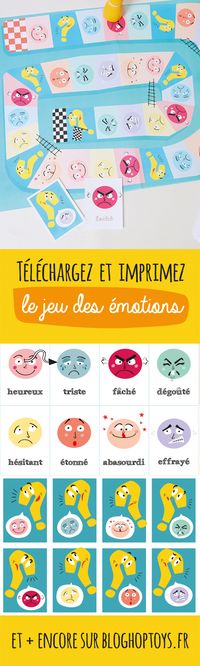 L’apprentissage de la reconnaissance des émotions et des expressions faciales est très important pour tous les enfants. Nous vous proposons un jeu de plateau que vous pourrez utiliser facilement pour amliorer cette compétence avec votre enfant ! Téléchargez vite notre jeu pour apprendre à votre loulou : la joie, la tristesse, la surprise, la peur et la colère…