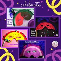 Become a part of the Mardi Gras Celebrations with this Mardi Gras Mask template and instructions. #elementary #teachers #homeschool @innovativeteacher