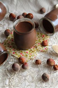 Petits pots de crème chocolat-noisette {vegan}