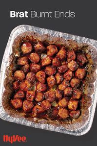Ready for tailgating? Fire up the grill to make these flavorful brat burnt ends that will be gone in no time.