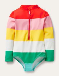 Long-sleeved Swimsuit - Multi Rainbow | Boden US