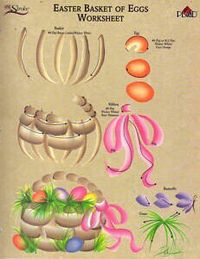 Basket with eggs