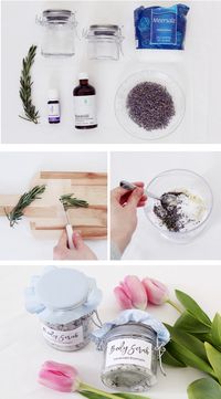 Im heutigen DIY Tutorial zeige ich euch, wie ihr euer eigenes Lavendel-Rosmarin Körperpeeling selber machen könnt. Besucht meinen Blog für die komplette DIY Anleitung und ein kostenloses Printable!