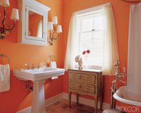 Orange Bathroom