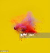 Foto de stock : explosion of colored powder
