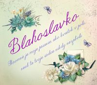 Blahoslavko - prianie k meninám