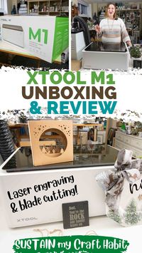 The XTool M1 is the first hybrid laser engraver/cutter and blade cutting machine in one! In this post we unbox the All-in-one kit, quickly set it up, make a few projects and share our honest review of the XTool M1 machine.
