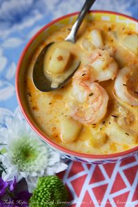 Whether you're looking to celebrate Mardi Gras or just in need of a comforting bowl of spicy seafood soup, this one-pot shrimp chowder is sure to satisfy your Cajun cravings.