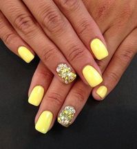 Top 150 ideas for Yellow Nail art designs - Reny styles