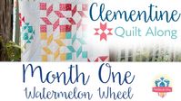 Clementine Quilt Along Month One – Watermelon Wheel – Fat Quarter Shop –...