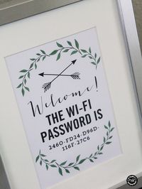 10 Guest Room Essentials and Tips | Make your guests feel comfortable and right at home. Create a guest room that is welcoming with all the little touches. Print your wifi password for easy access. TodaysCreativeLife.com